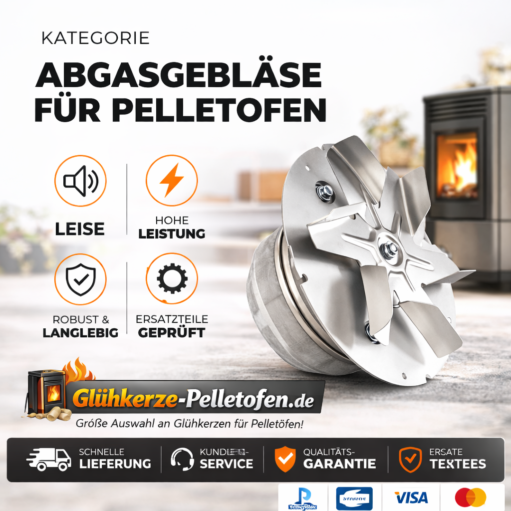 Abgasgebläse mit Kugelmotor für Extraflame Pelletofen