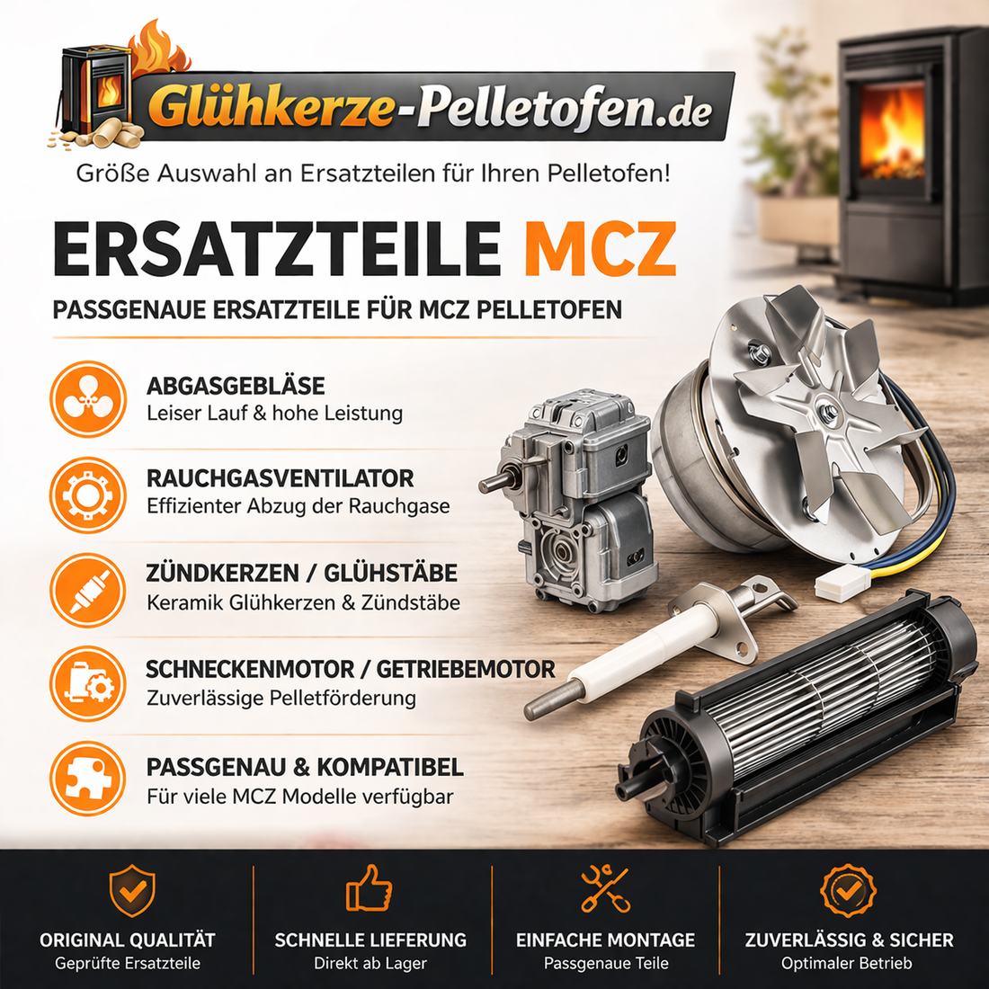 Pelletofen Ersatzteile MCZ