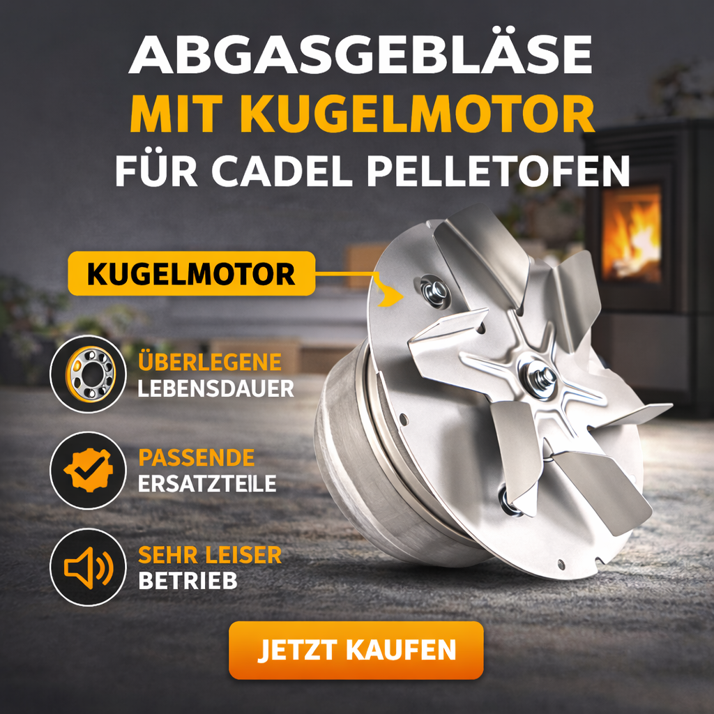 Abgasgebläse mit Kugelmotor für Cadel Pelletofen