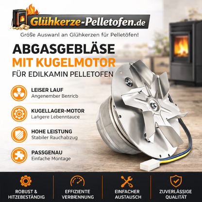 Abgasgebläse mit Kugelmotor für Rika Pelletofen