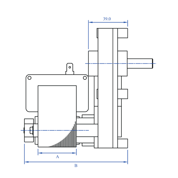 Schneckenmotor / Getriebemotor für Nemaxx