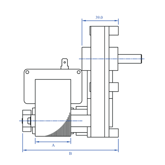 Schneckenmotor / Getriebemotor für Freepoint
