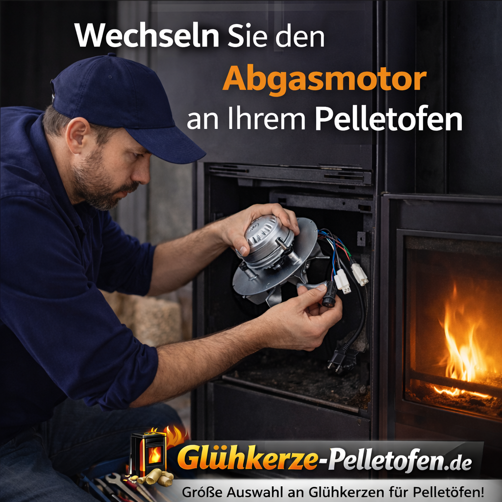 Abgasgebläse mit Kugelmotor für Extraflame Pelletofen