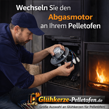 Abgasgebläse mit Kugelmotor für Extraflame Pelletofen